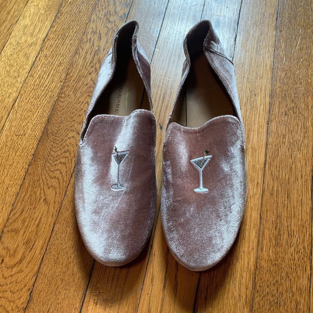 BANANA REPUBLIC | Women's Velvet Cocktail Flats | 7.5